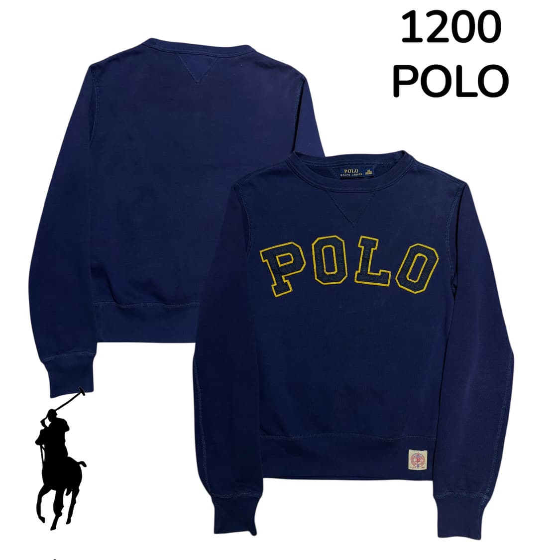 폴로랄프로렌 빅로고 네이비 맨투맨 XS 상품이미지1