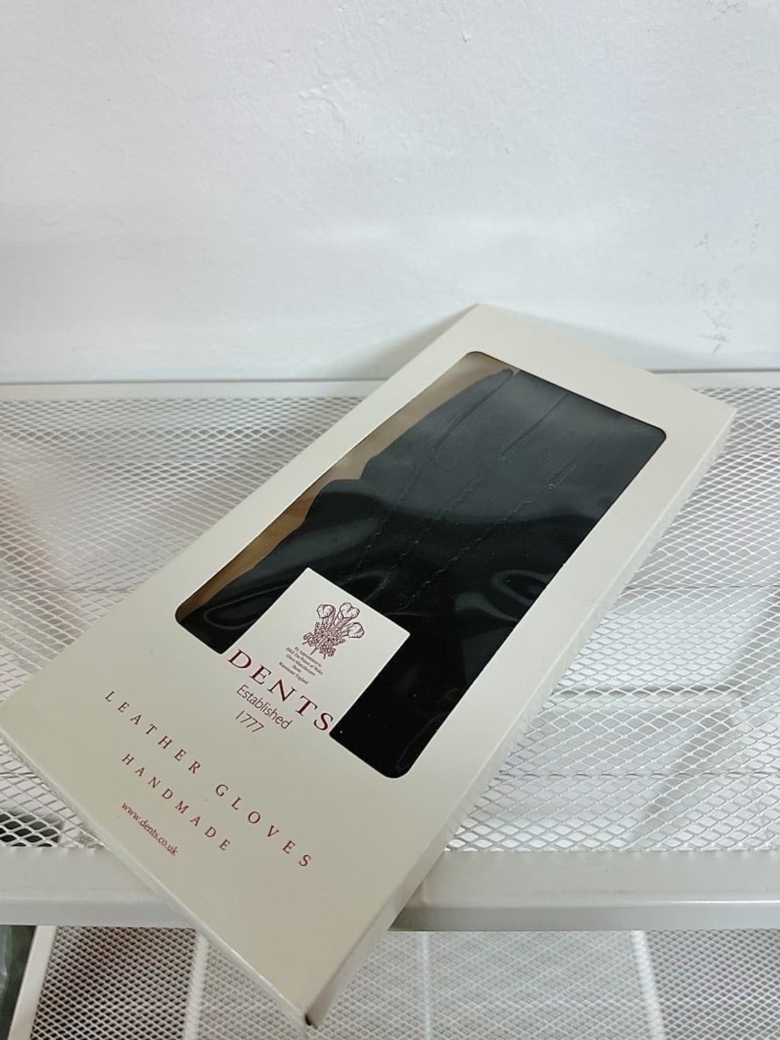 (정품/새상품) 덴츠 남성 블랙 퍼플 양가죽 울 캐시미어 장갑 상품이미지5