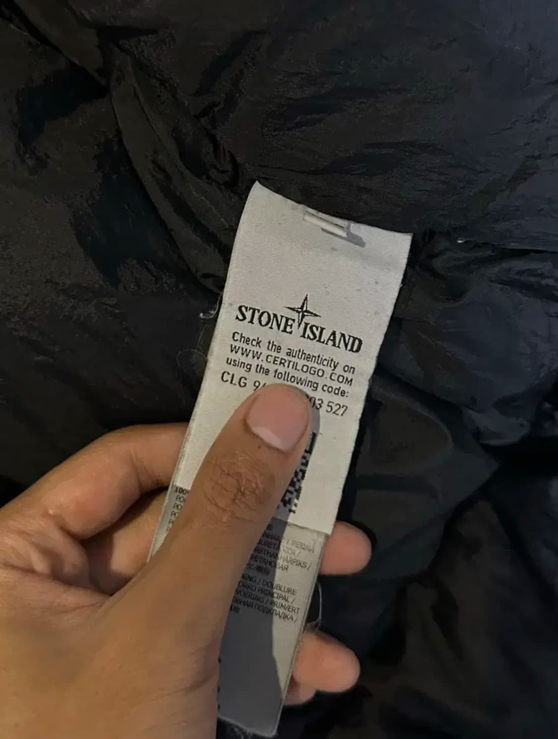 스톤아일랜드 크링클랩스 후드 18fw XXL 상품이미지3