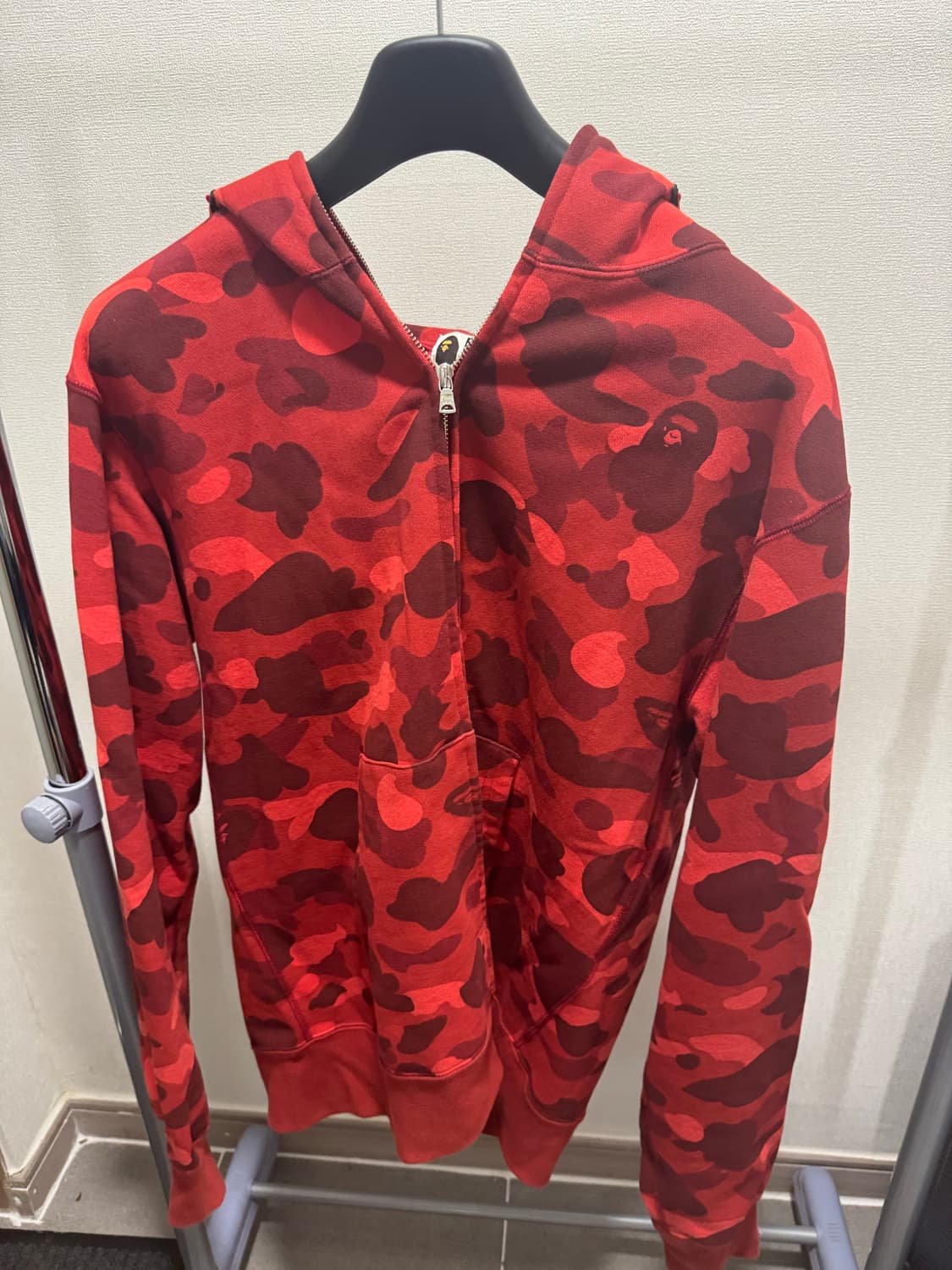 베이프 샤크 후드 집업 적계 xl 상품이미지1