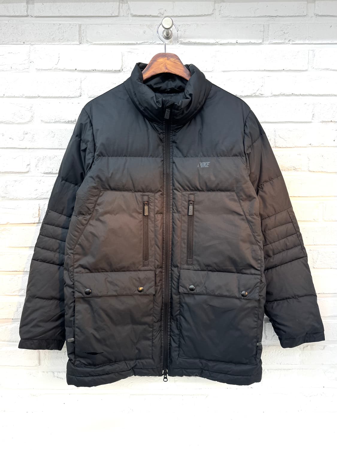 나이키 블랙 덕다운 투웨이 패딩 상품이미지3