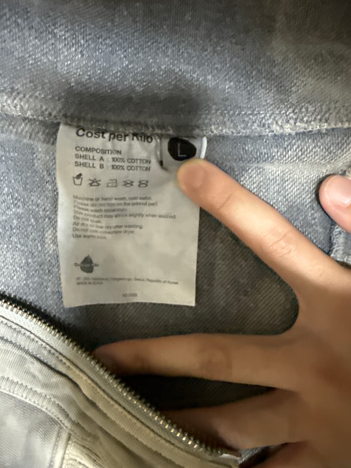 L) 코트 퍼 킬로 오버다이드 집업 상품이미지3