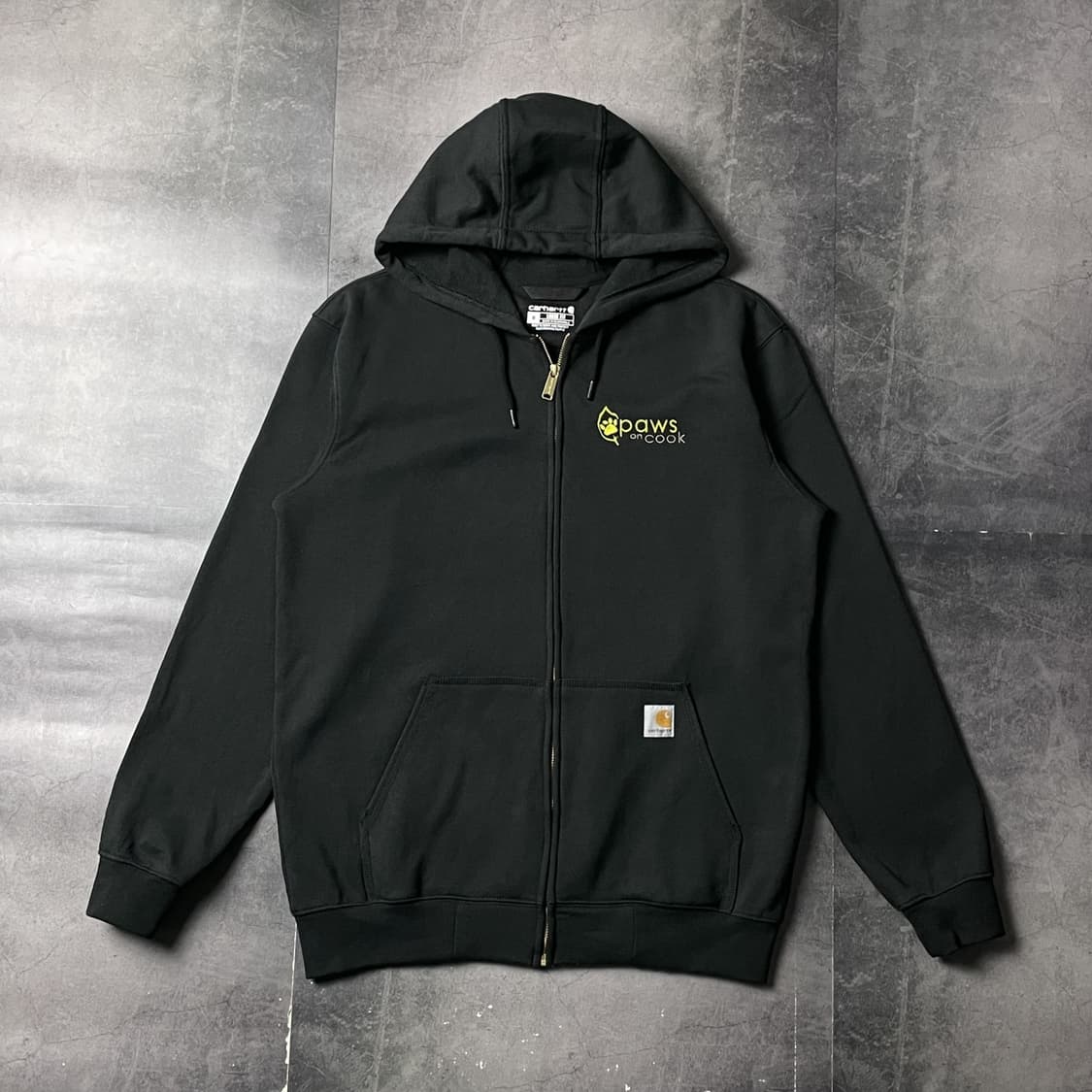 CARHARTT 칼하트 빈티지 블랙 기모 후드집업 A00942 상품이미지1