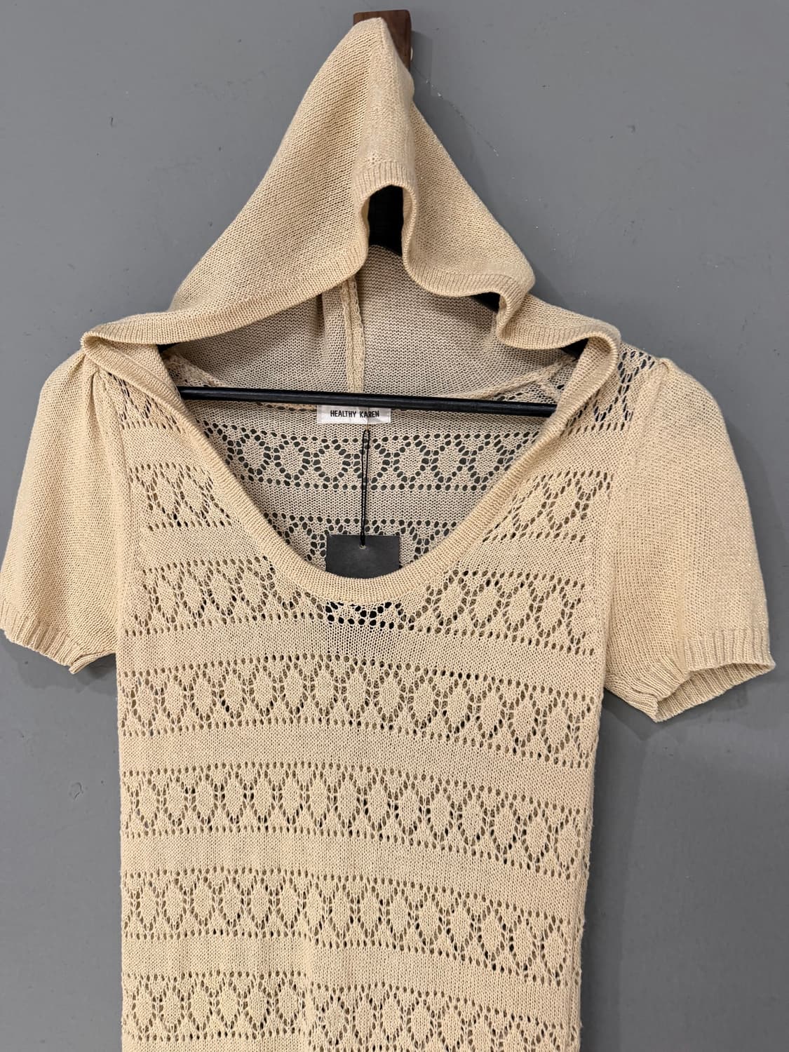 punching detail hood long top 상품이미지5