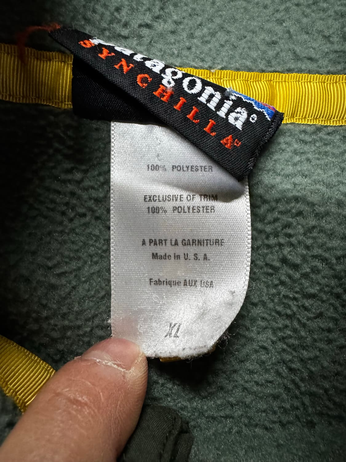 USA made)파타고니아 신칠라 포레스트그린 XL 상품이미지3