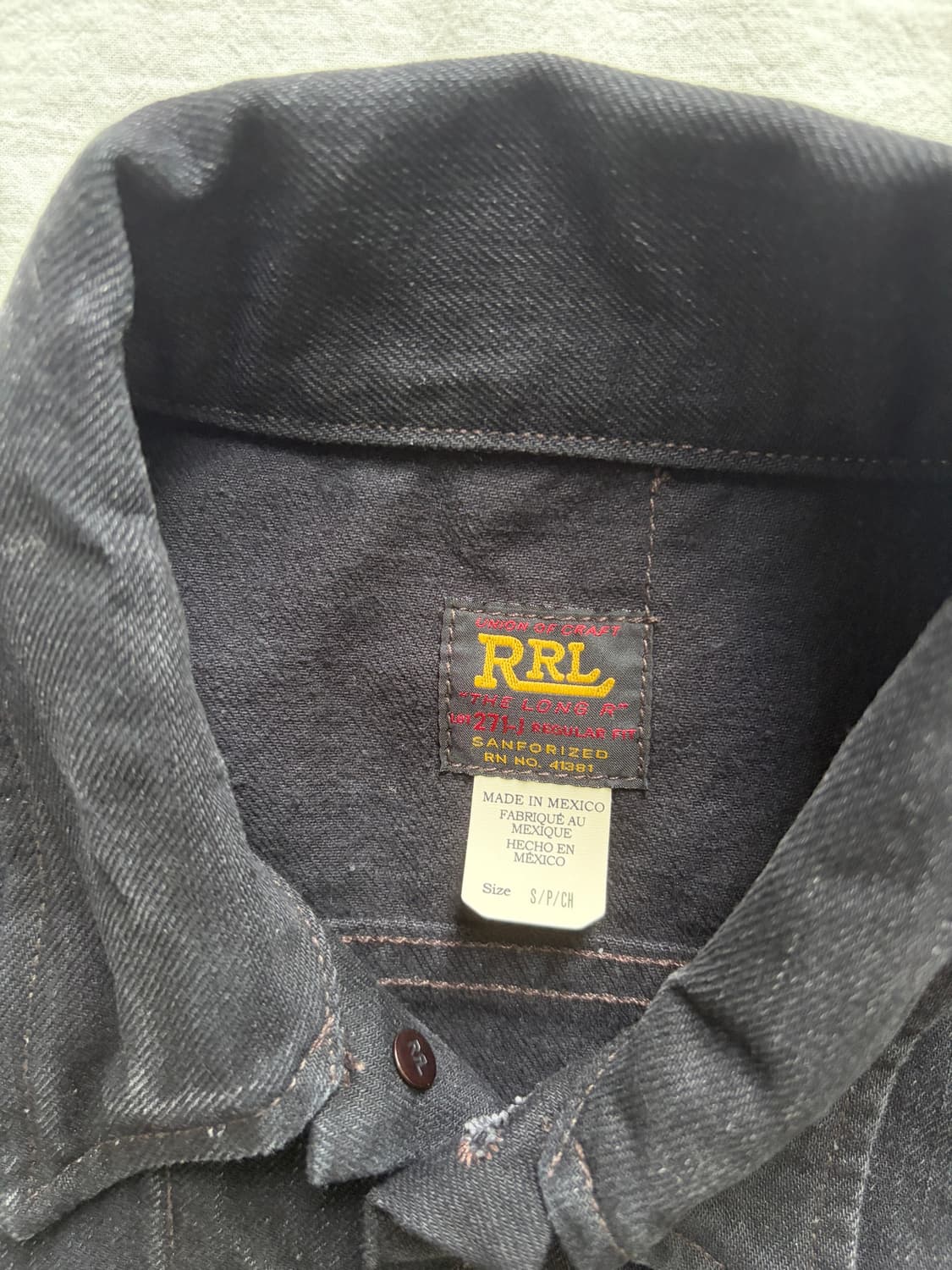 더블알엘(RRL)/LOT271 리랜드 [블랙]/S 상품이미지3