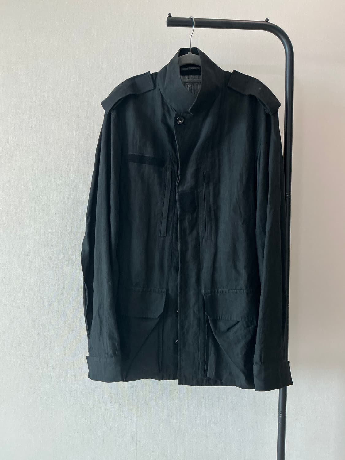 요지야마모토 뿌르옴므 2004 타이쇼 벨크로 클립 자켓 상품이미지1