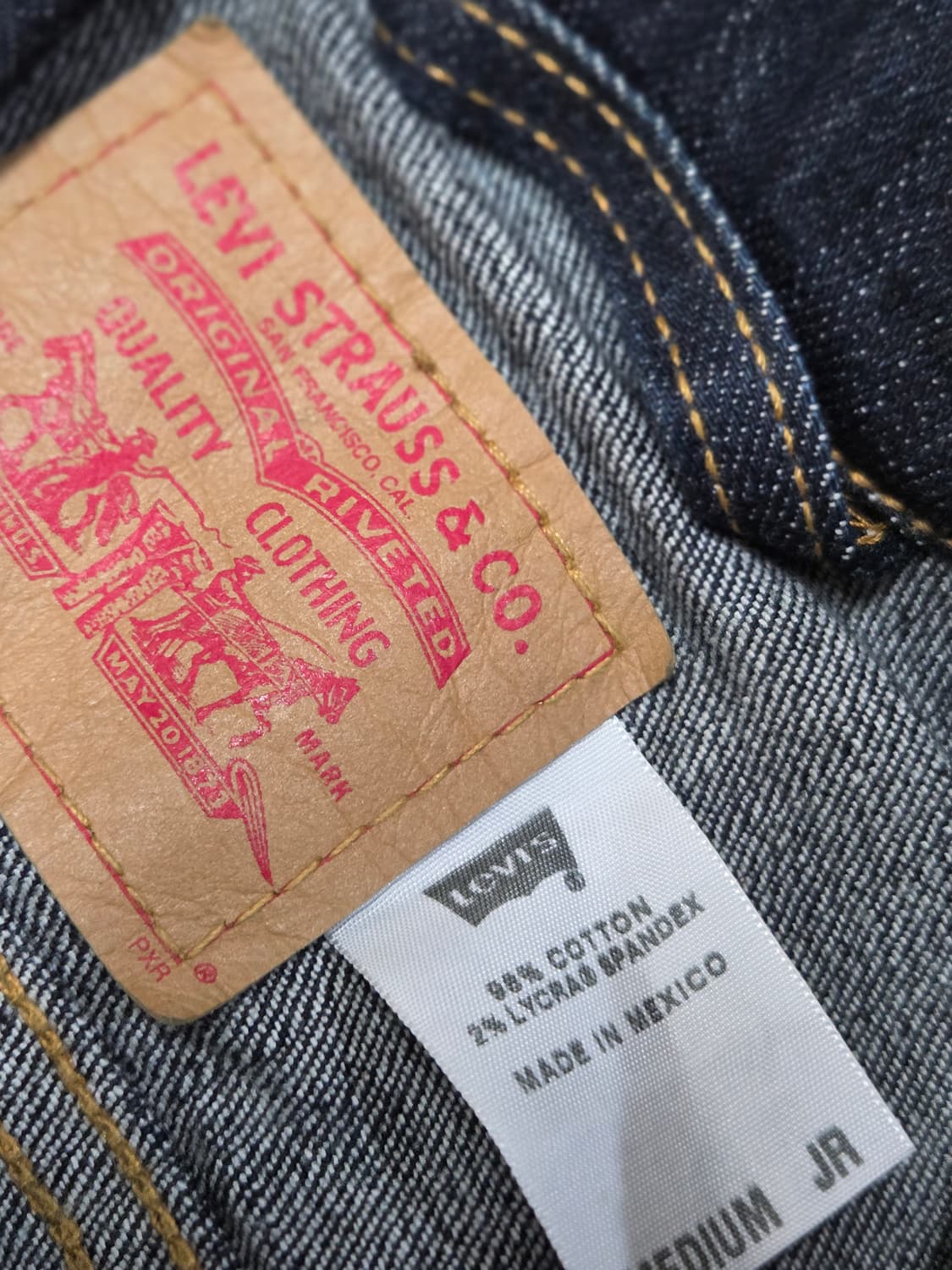 새상품 여성55,주니어160  리바이스 청자켓-투웨이지퍼 상품이미지7