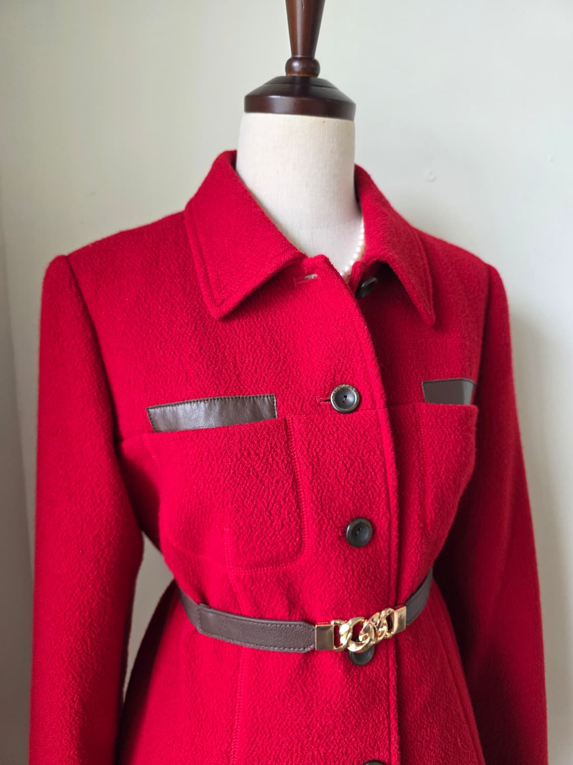 레드 울 트위드 셋업 상품이미지4