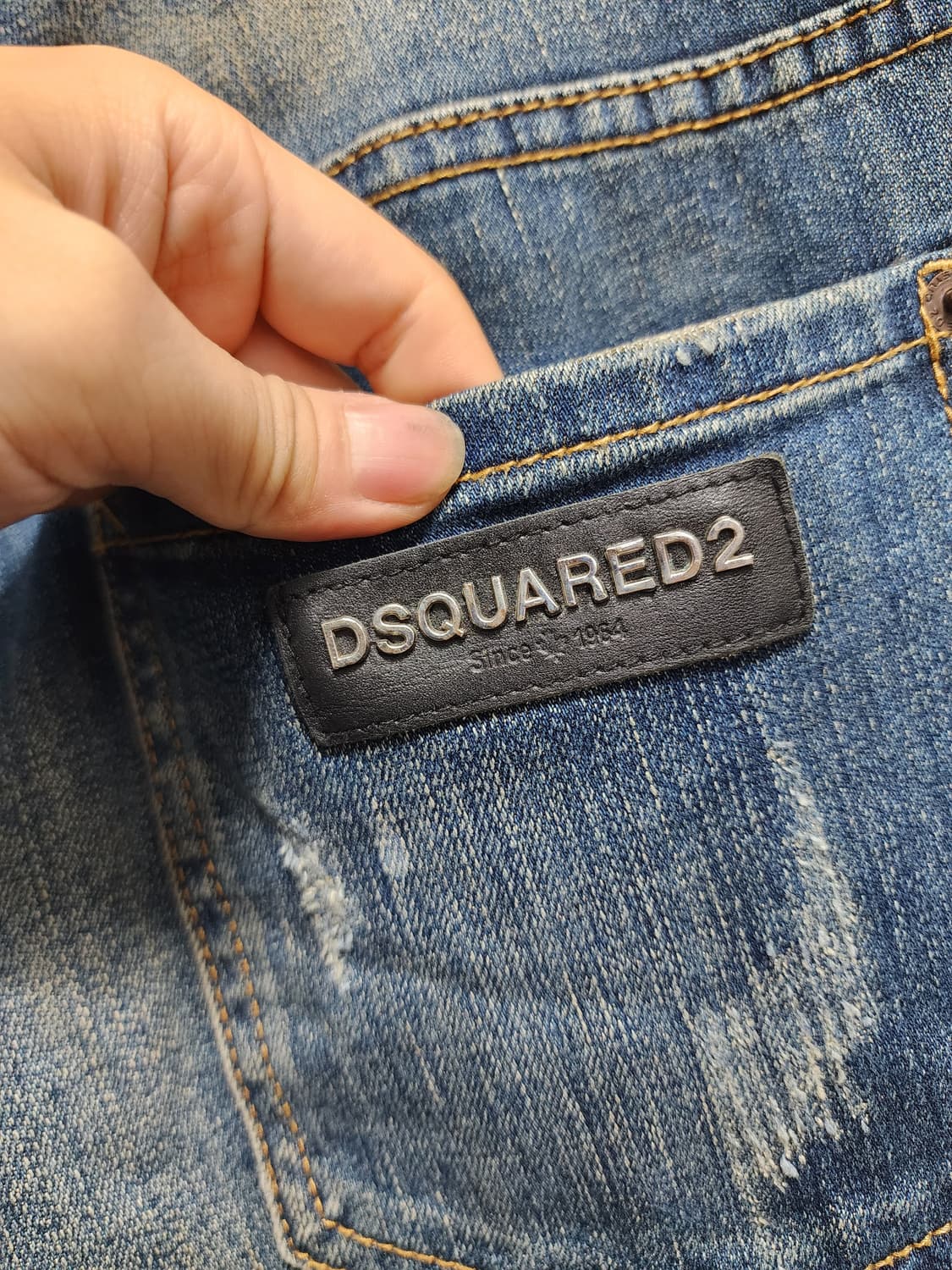 디스퀘어드2 벨티드 데미지 청바지 상품이미지4