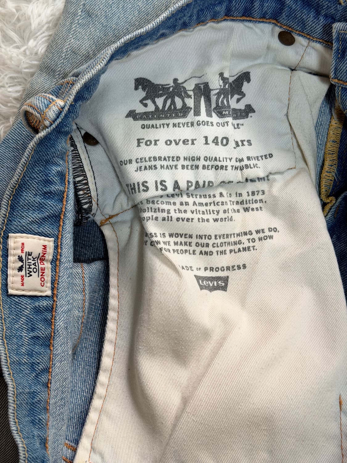 리바이스 511 슬림핏 화이트 오크 콘데님 (Made in Poland) 상품이미지6