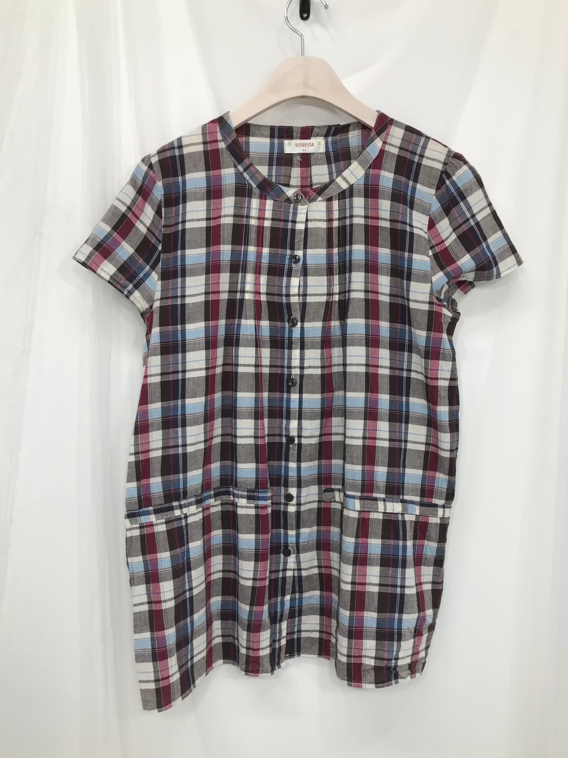 체크 베이지 모리 세트 상품이미지4