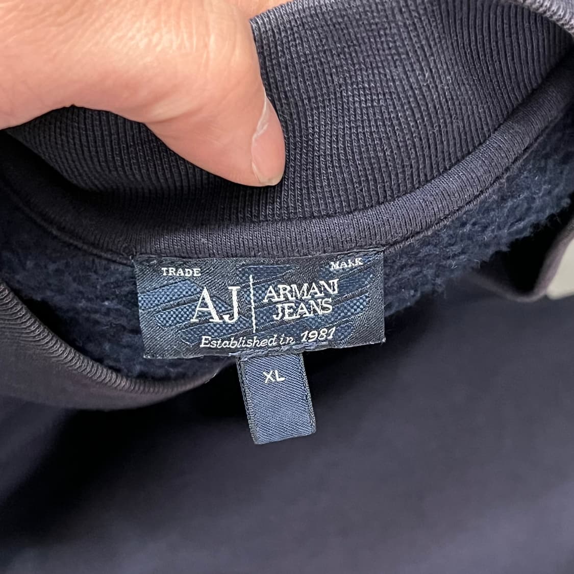 아르마니 진스 백로고 스타디움 자켓 y15768  상품이미지7