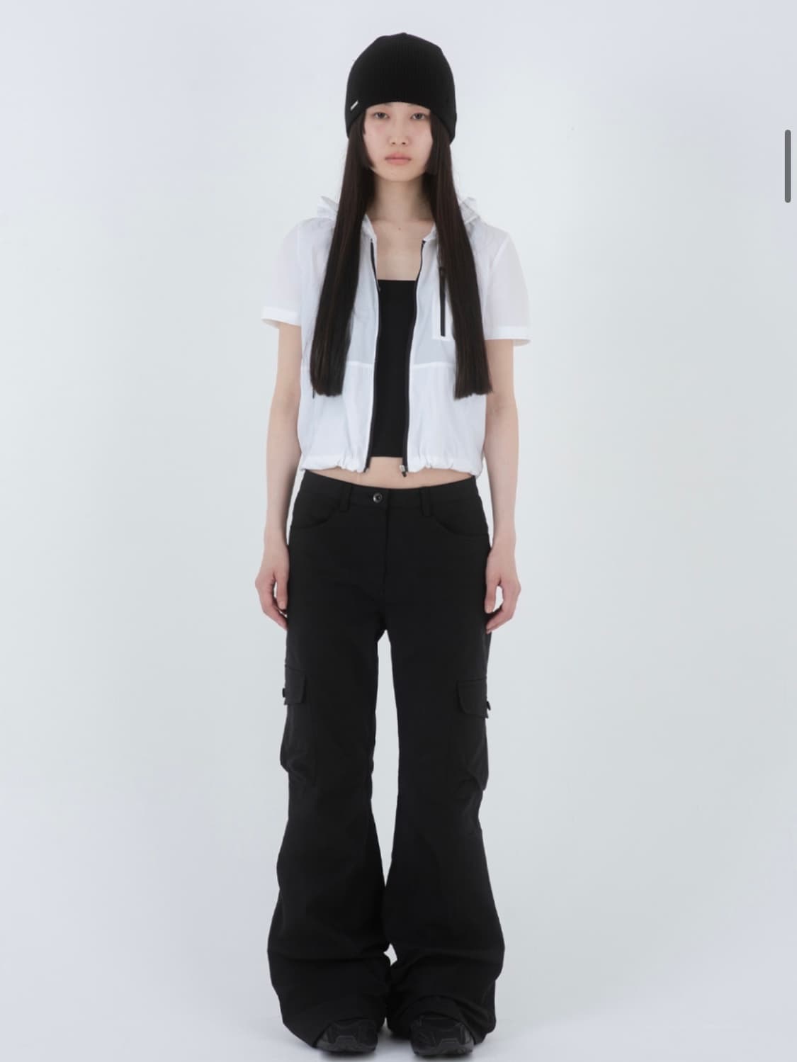 미세키서울 Pocket cargo bootscut pants BLACK 상품이미지3