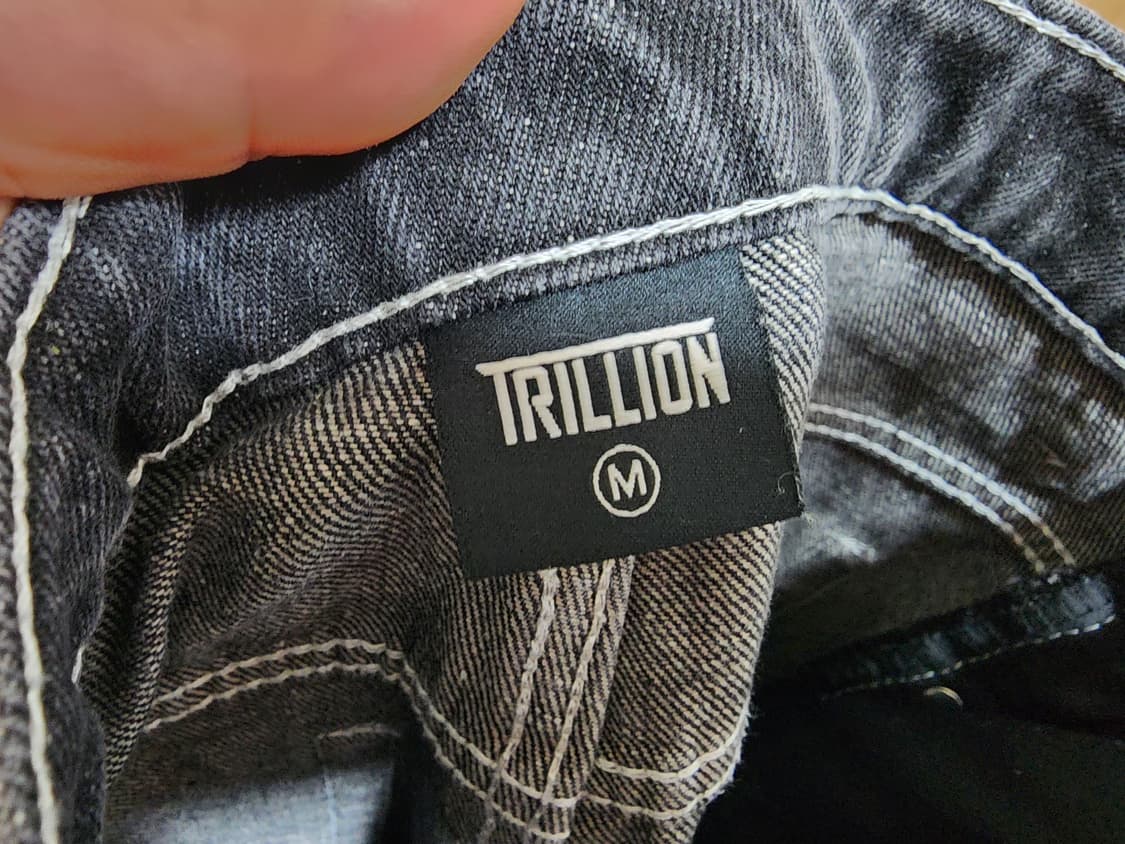 (M)트릴리온 프런트 워싱 데님 팬츠  상품이미지4