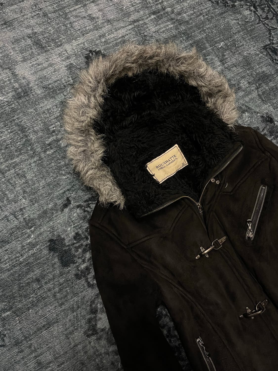 Roushatte trimming fur hood jacket 상품이미지2