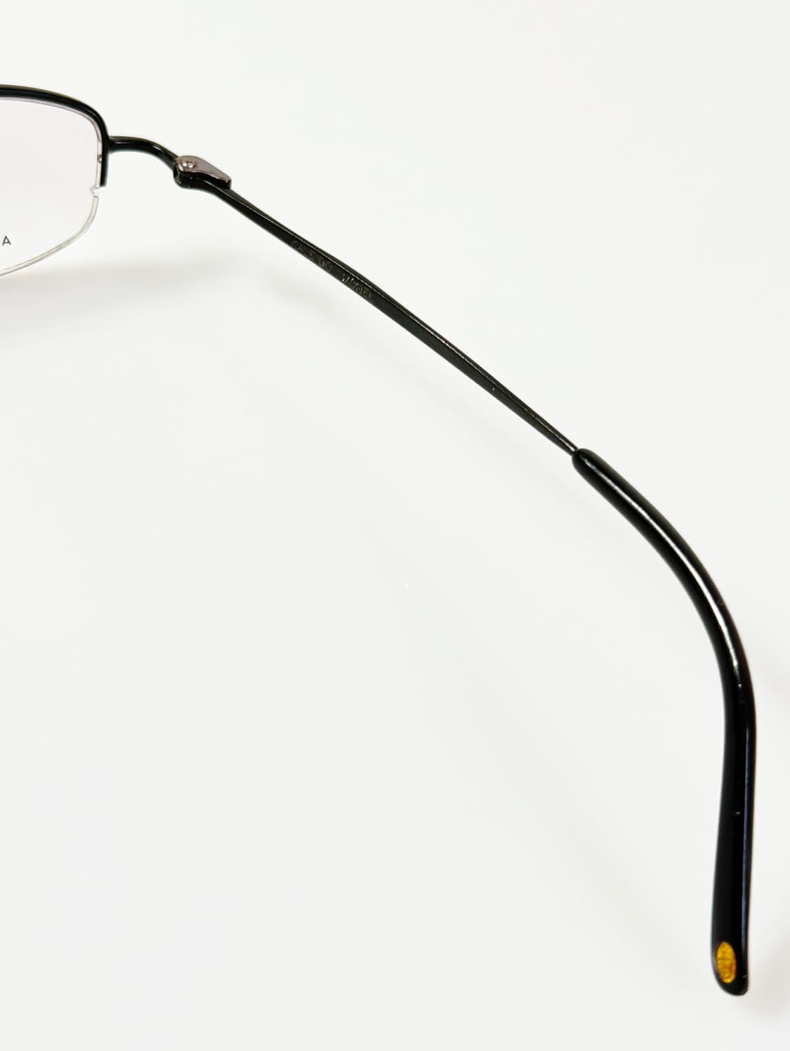 KALEIDO 블랙 반무테 스퀘어 메탈 빈티지 안경 상품이미지6