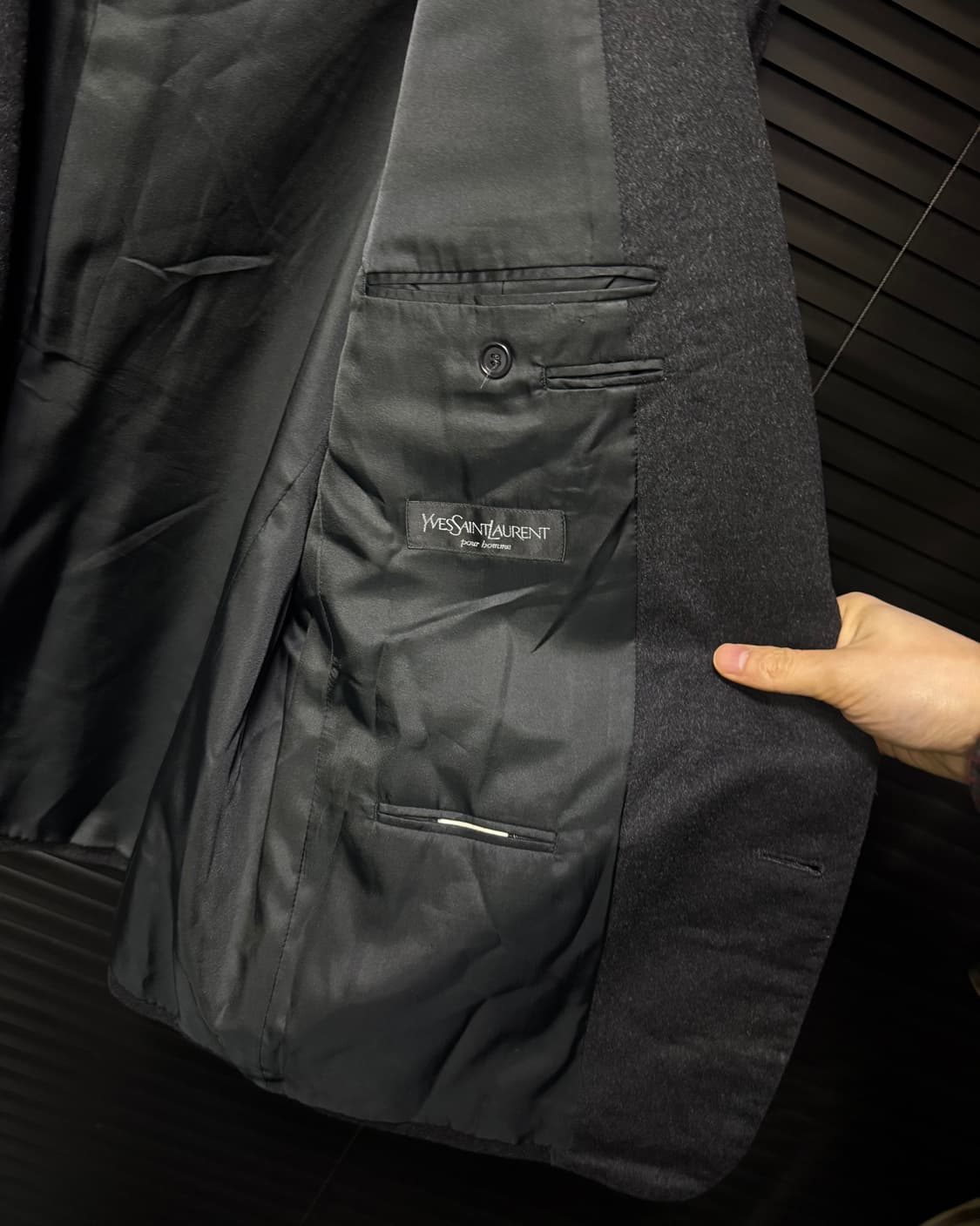 입생로랑 뿌르 옴므 캐시미어 울 2버튼 블레이져 자켓 명품 마이 락시크키 상품이미지7