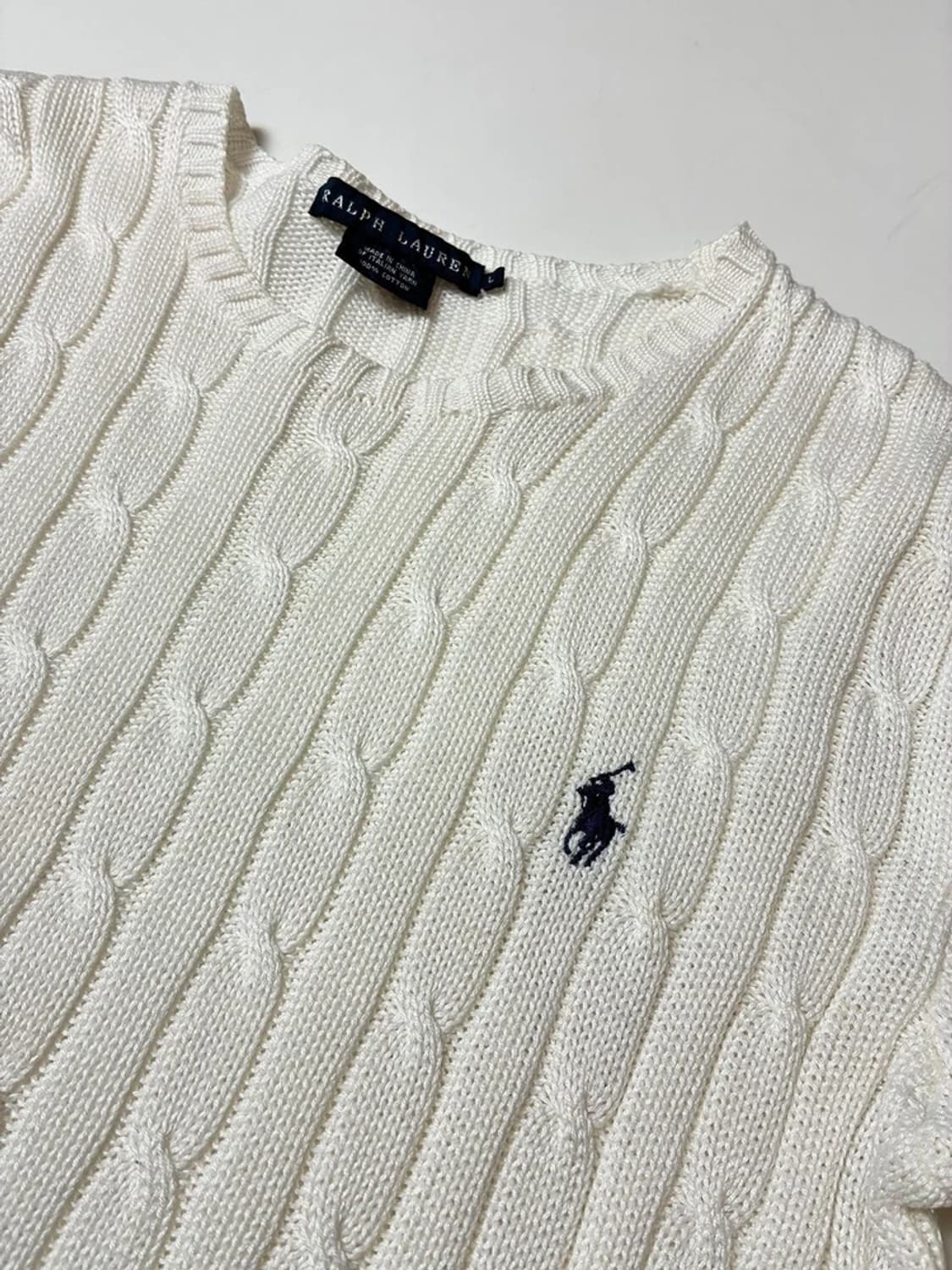 폴로 랄프로렌 00's 꽈배기 코튼 니트 PN8994 상품이미지3