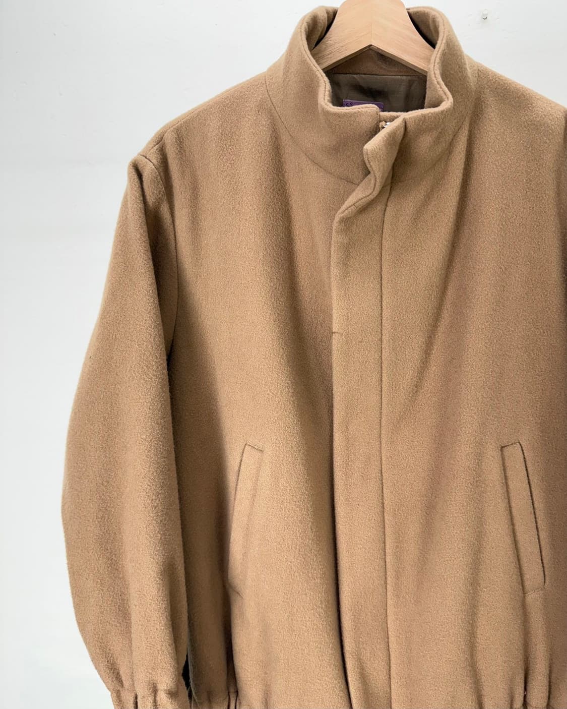 언더커버 수 카멜 브라운 니팅 레이어 투웨이 울 자켓 상품이미지2