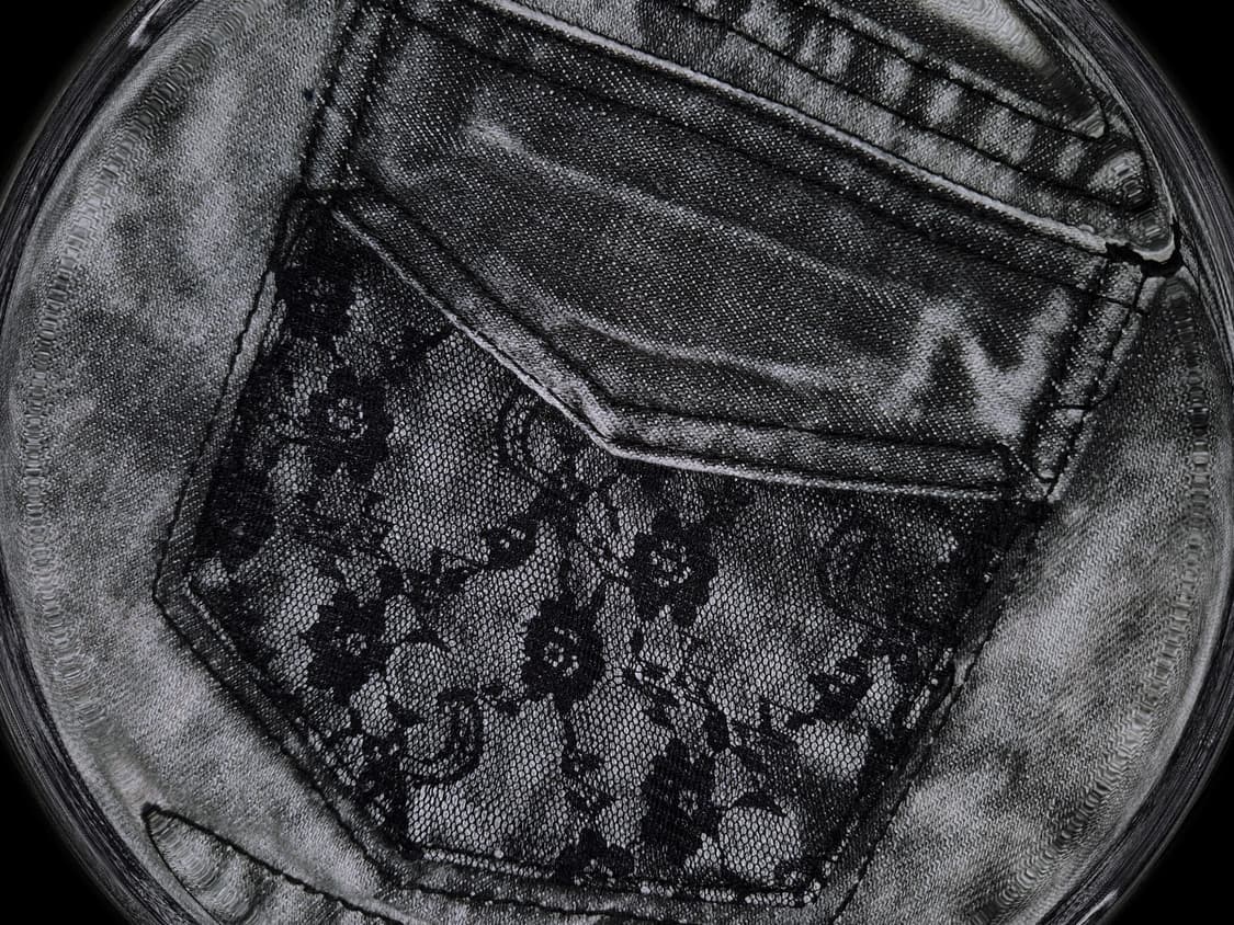 Vintage 05 PUNK scratch lace short pants 상품이미지2