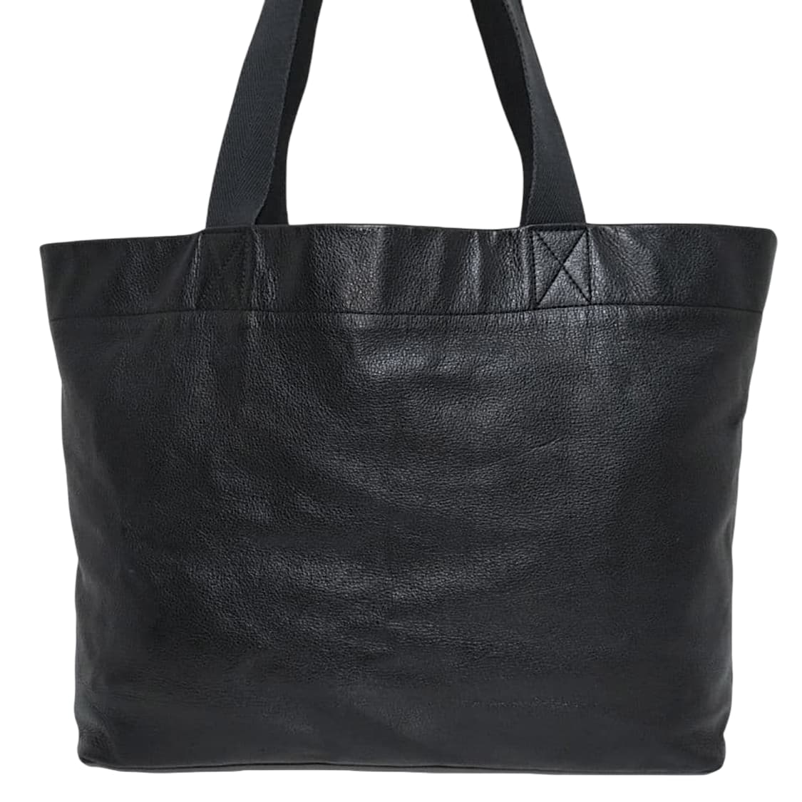 요지 야마모토 레터링 레더 토트백 상품이미지2