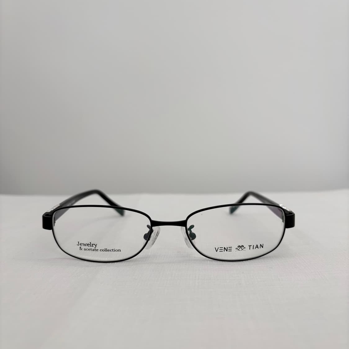 VENETIAN 큐빅 블랙 사각 빈티지메탈테  상품이미지1