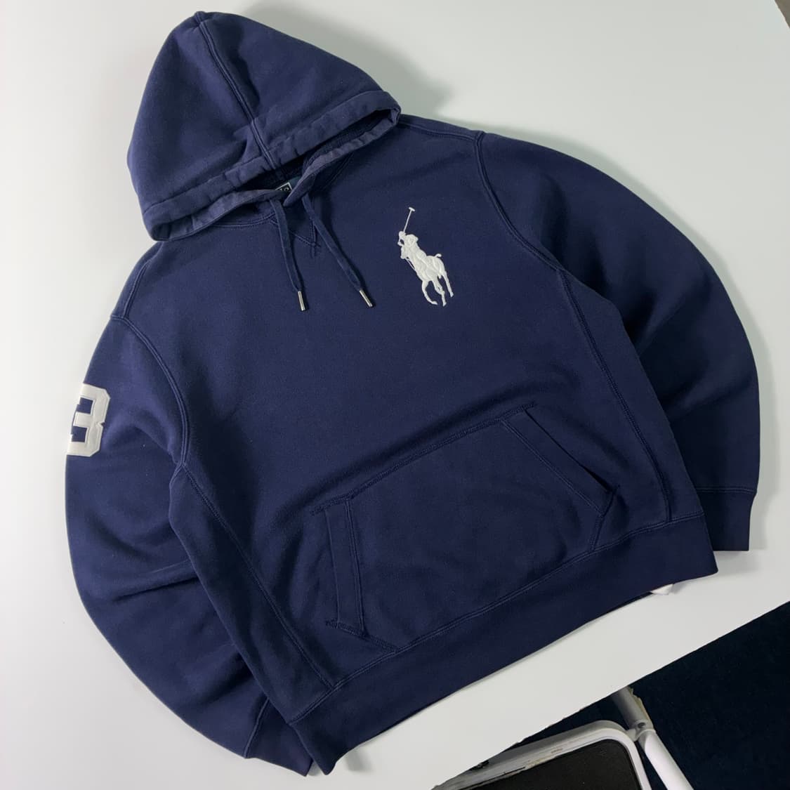 Polo  폴로 랄프로렌 빅포니 네이비 써멀 후드티  상품이미지2