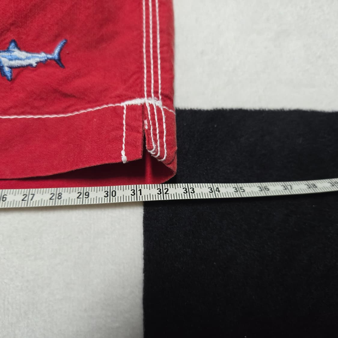 XL 폴로랄프로렌 90s 샤크 엠브로이드 스윔팬츠 레드 수영복 상품이미지8