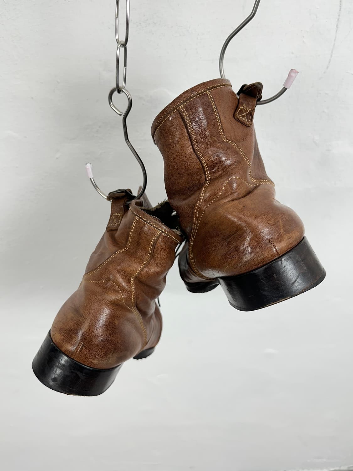 Alfredo Bannister Distressed Draped Leat 상품이미지5