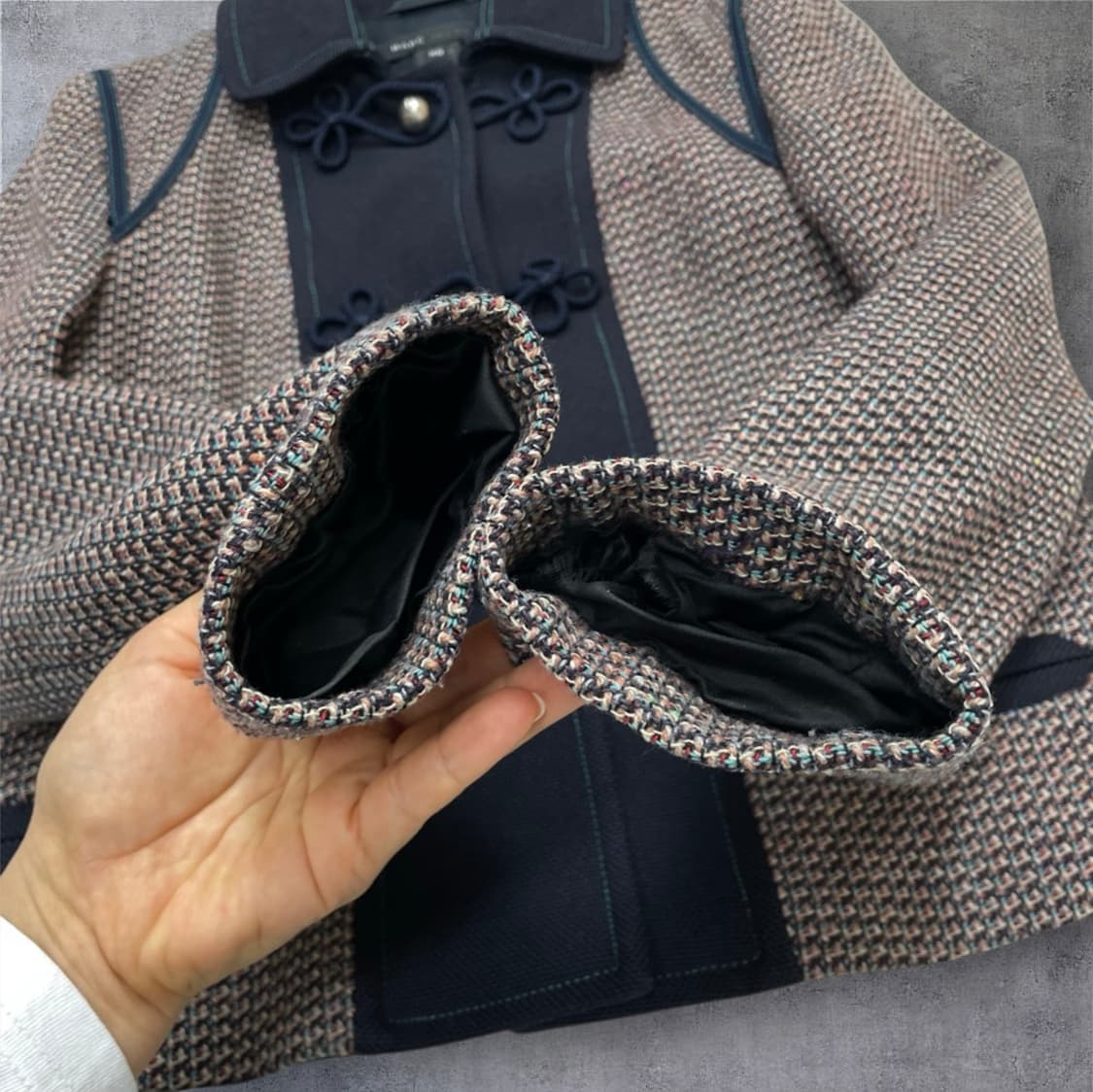 마크제이콥스 Marc Jacobs 트위드 배색 크롭 자켓 XS 상품이미지6