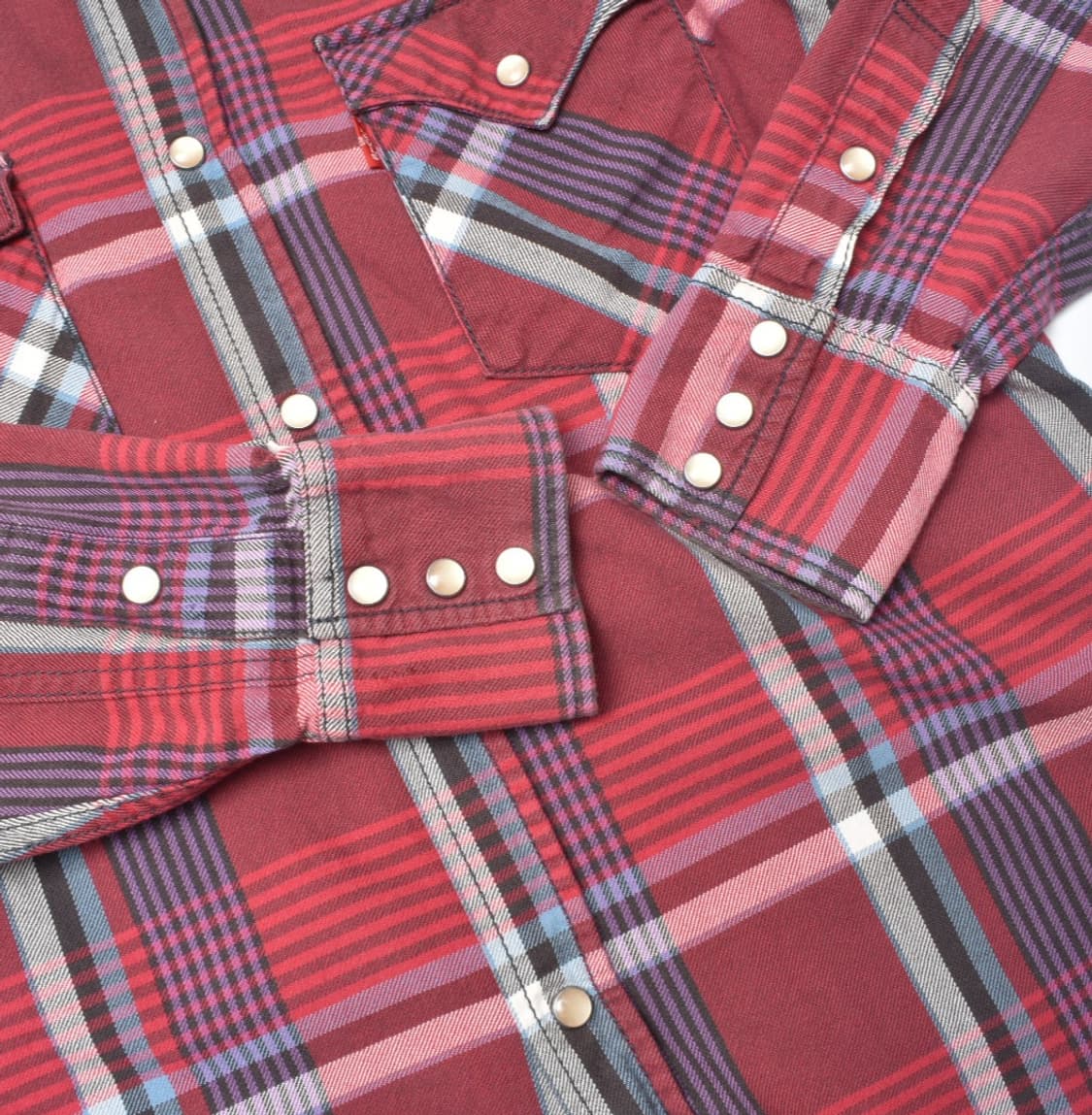 리바이스 웨스턴 체크 셔츠 남방 M N0737 상품이미지5