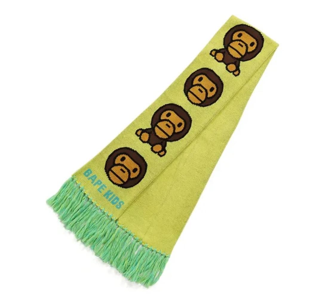 [품절제품/미개봉새상품] bape 베이프 베이비 마일로 니트 머플러 상품이미지1