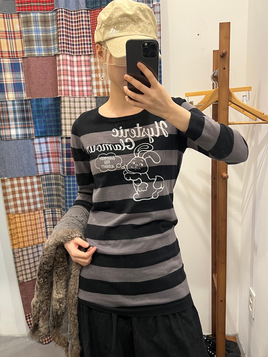 히스테릭글래머 버니 스트라이프 롱슬리브 상품이미지2