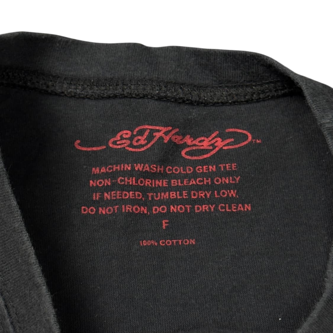 (F) 에드 하디 이글 스컬 티셔츠 블랙 상품이미지4