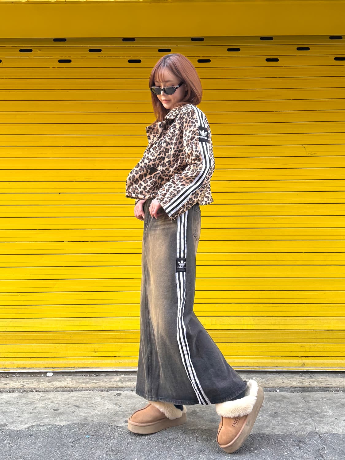 레오파드 삼선줄 커스텀자켓 상품이미지2