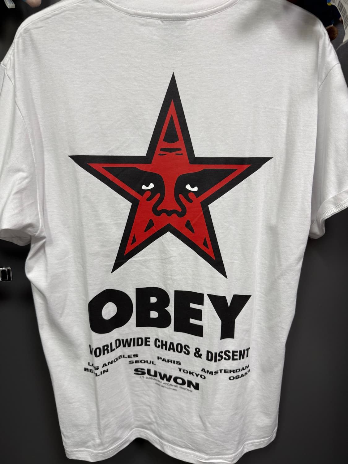 Obey 흰색 티셔츠 M 남여공용 상품이미지1