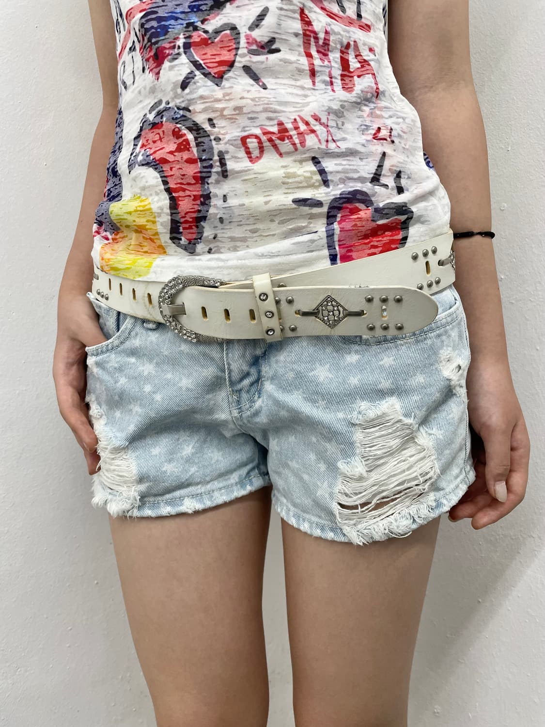 스타 데미지 연청 숏츠 상품이미지1