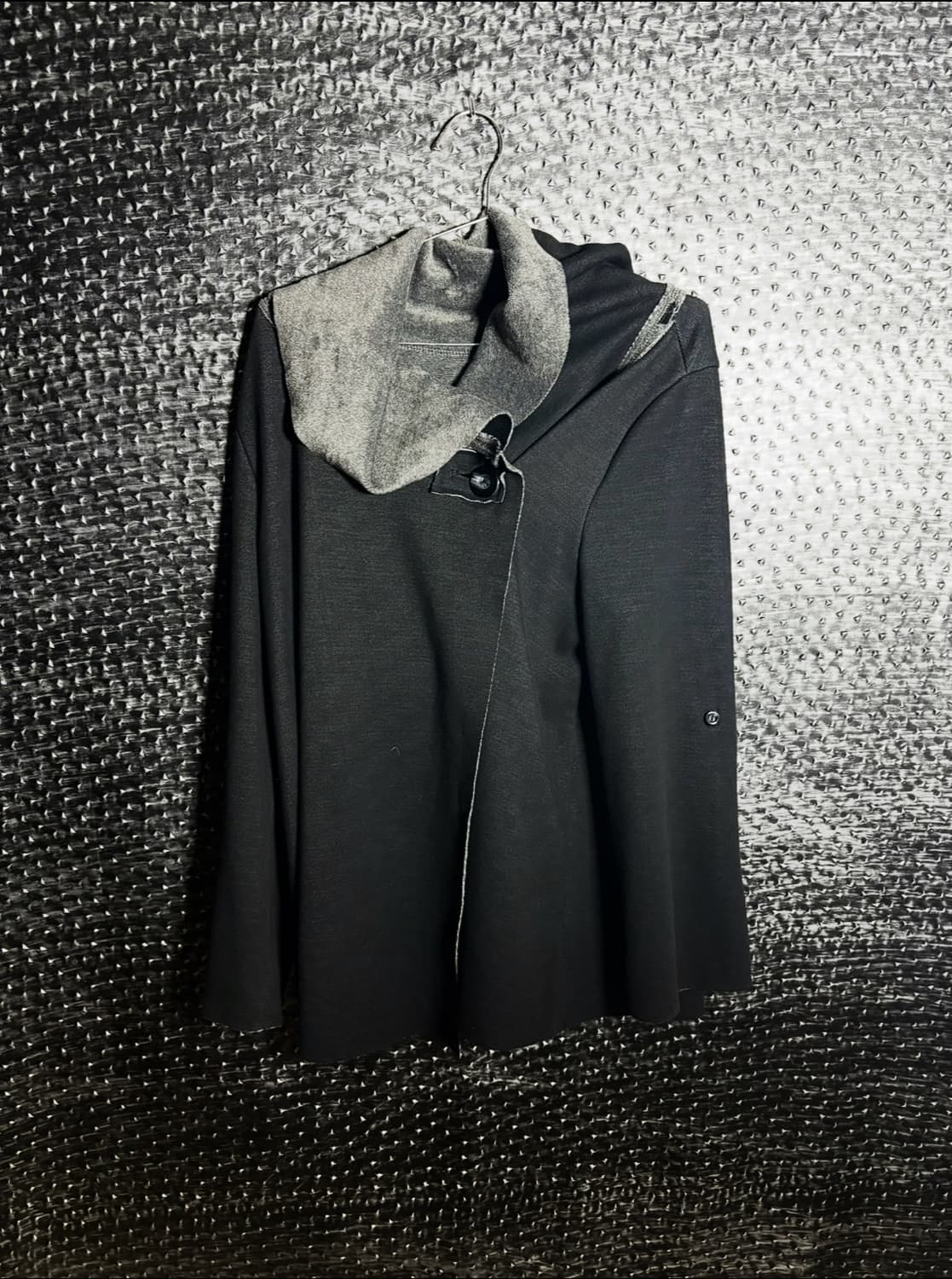 드레이프 레이어드 하이넥 자켓 상품이미지1