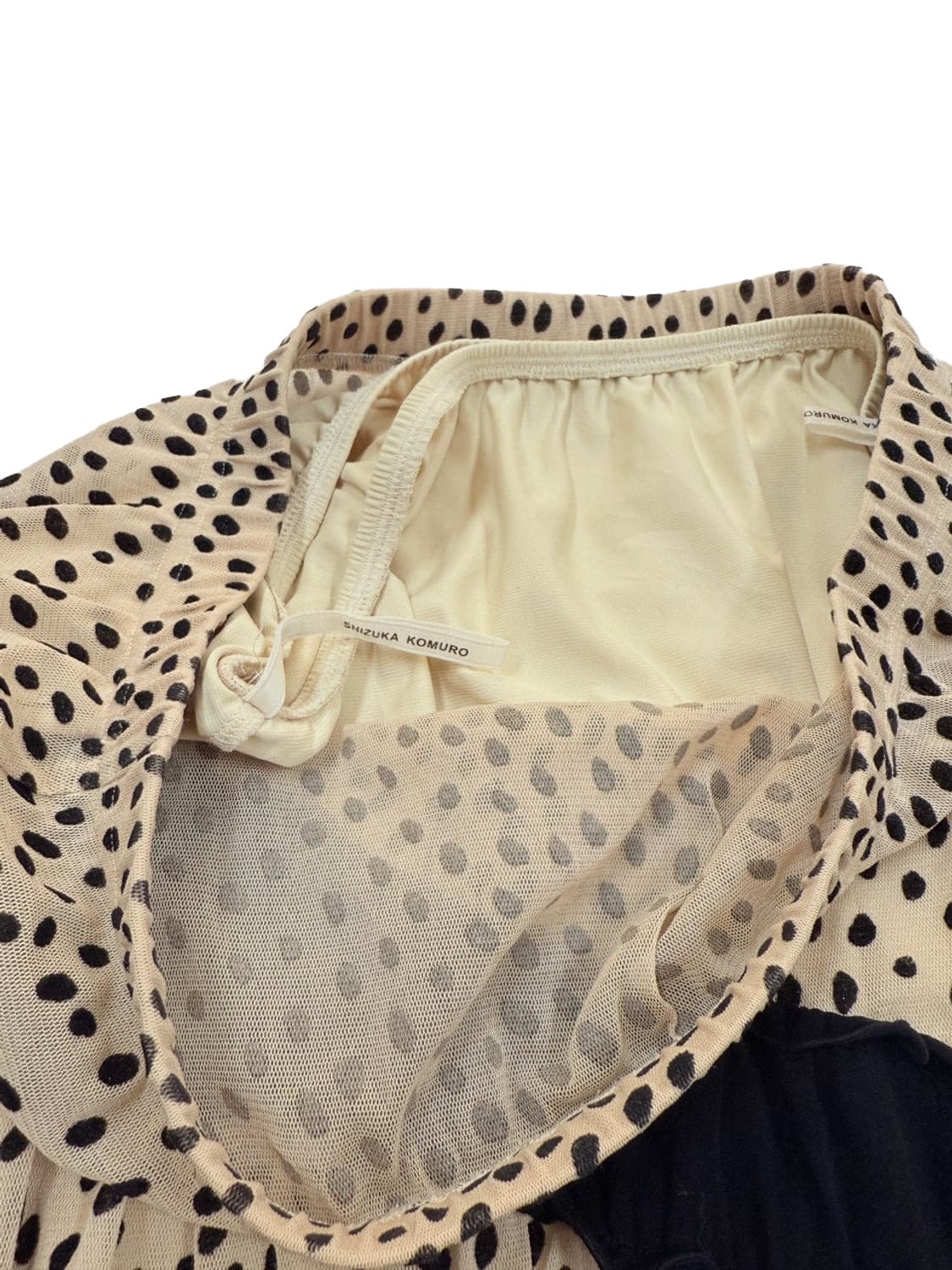 빈티지 4298 shizuka komuro 도트 플레어 스커트 상품이미지5