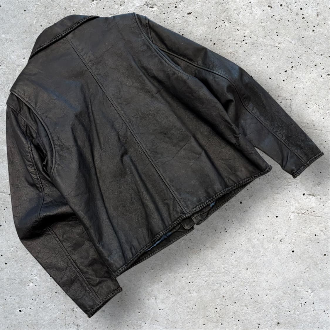 [L] 할리데이비슨 우먼 블랙 가죽 레더 자켓 B966 상품이미지2