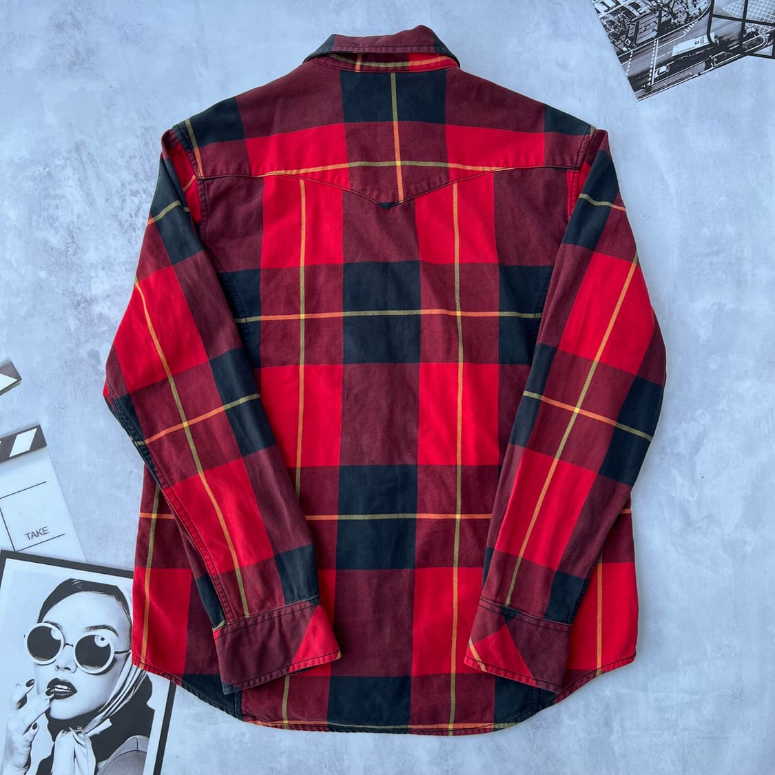 리바이스(Levi's) 타탄 체크 셔츠 집업 자켓 상품이미지6