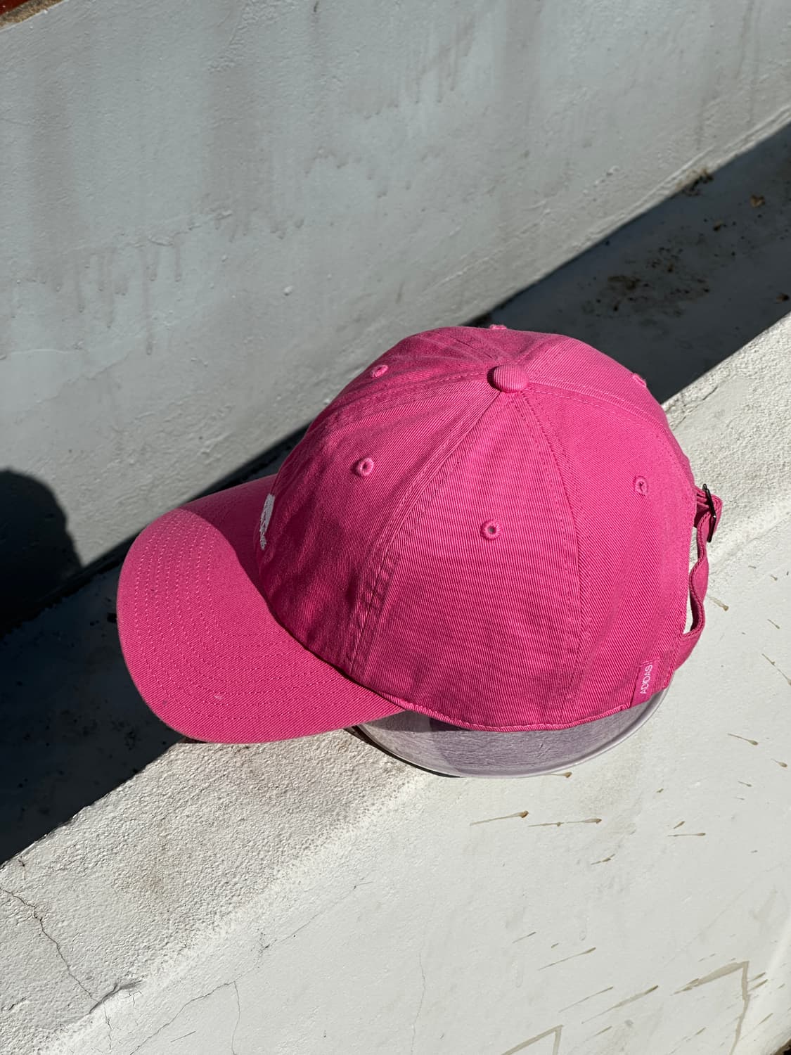(새상품) [M-L] 아디다스 로고 핑크 볼캡 모자 상품이미지3