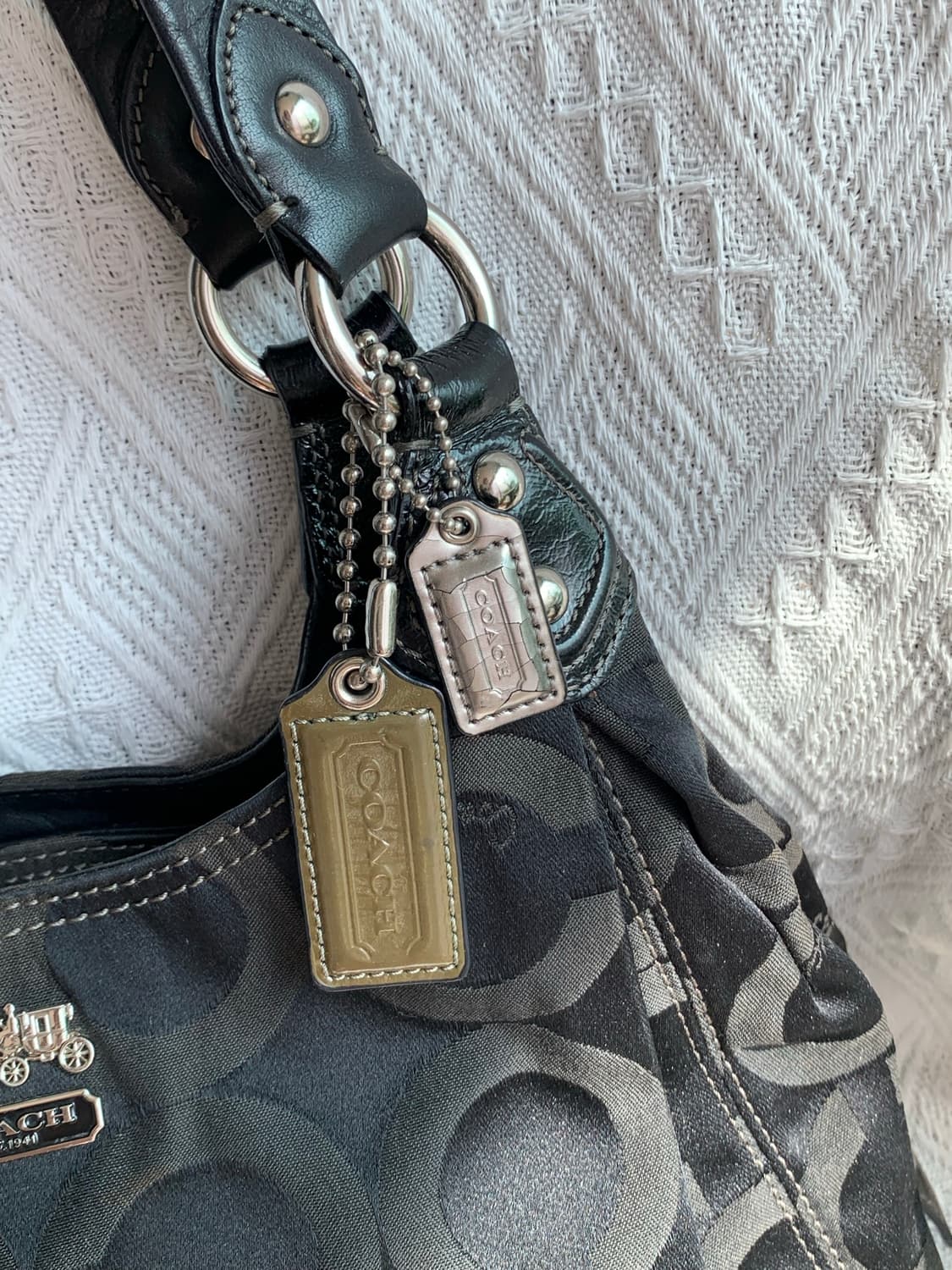🖤 Coach 올블랙 숄더백 상품이미지4