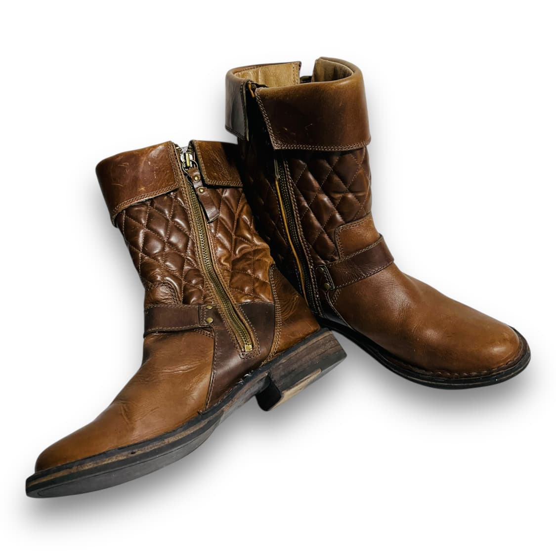 UGG Conor Brown Leather Mid Boots 상품이미지5