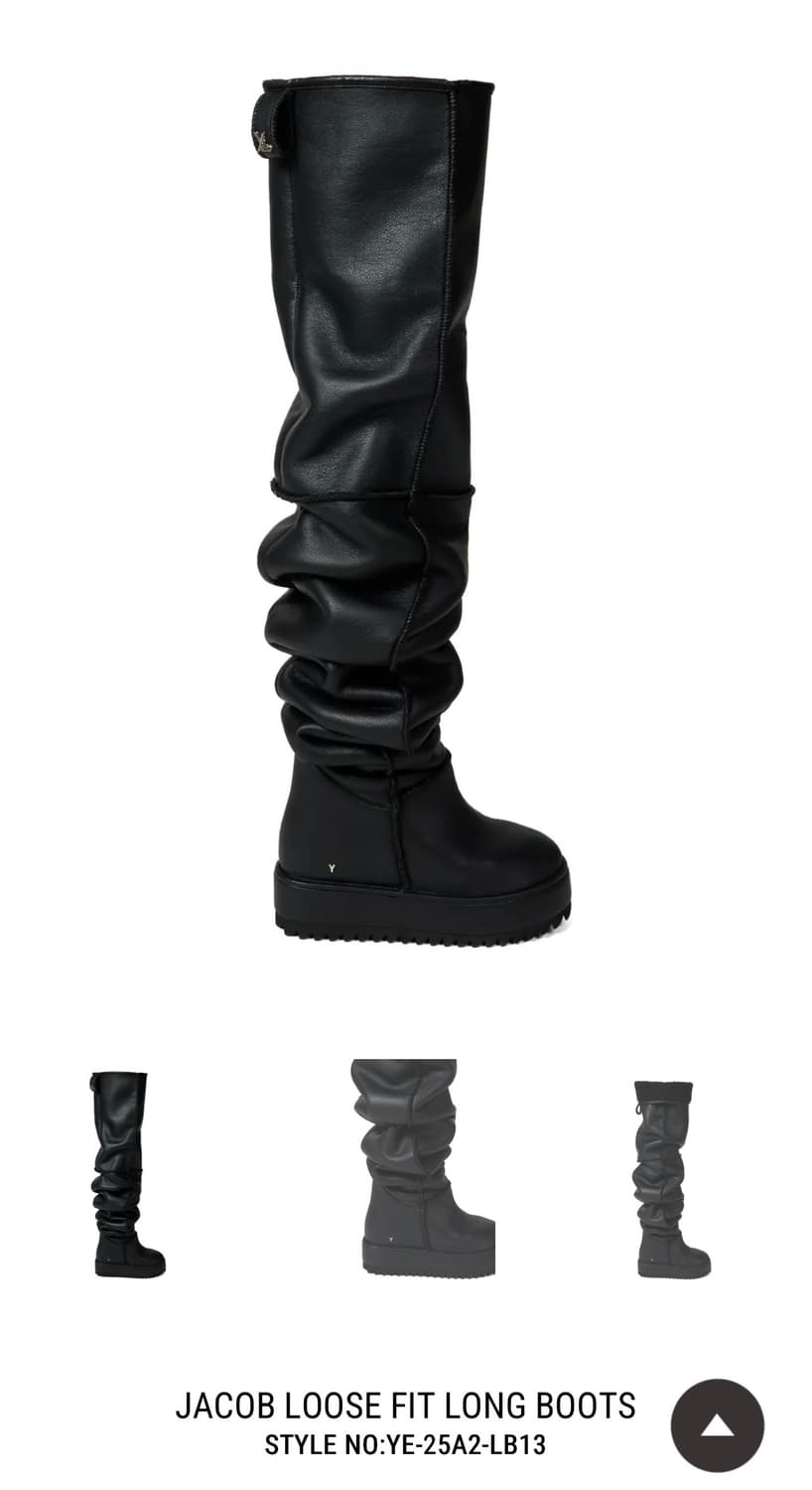 Yello 블랙 어그 부츠 상품이미지2