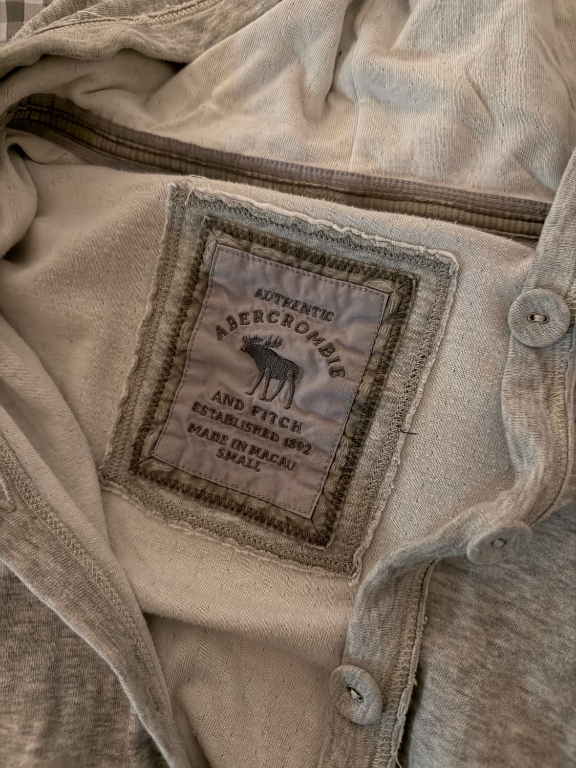 아베크롬비 집업 딱붙핏 (단추) 상품이미지5