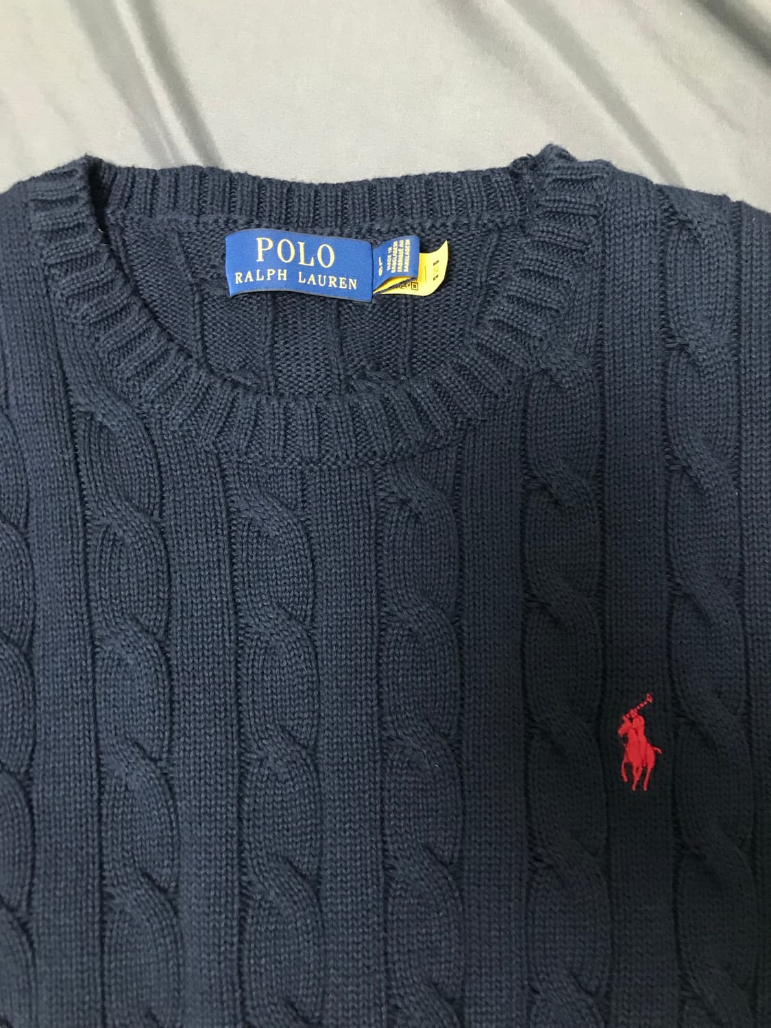 폴로 랄프로렌 케이블 니트 코튼 L 상품이미지2