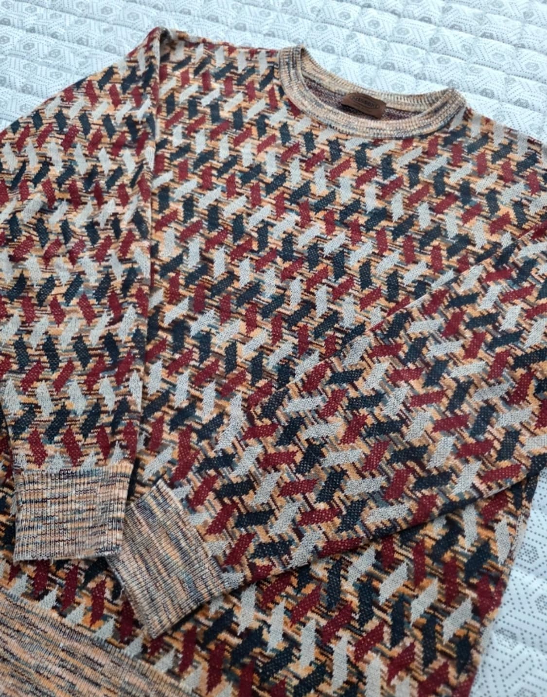 미쏘니 패턴 니트~77 상품이미지4