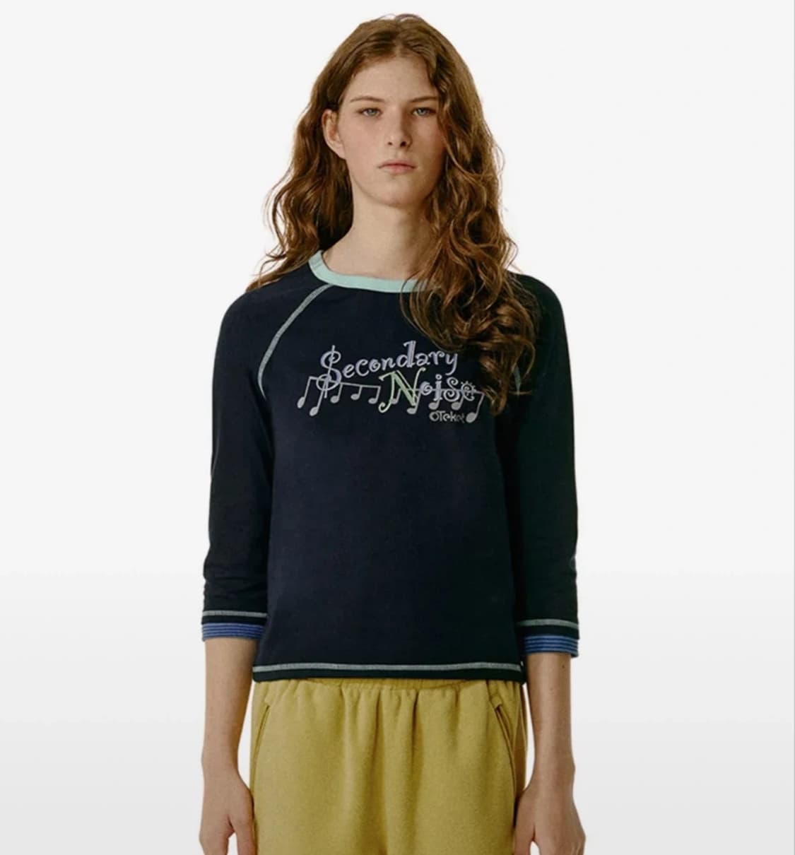 테켓 Flow Note L/S Tee Navy 롱슬리브 칠부티 상품이미지1